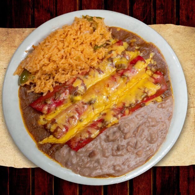 Cheese Enchilada Plate at Original Blanco Café San Antonio, TX.