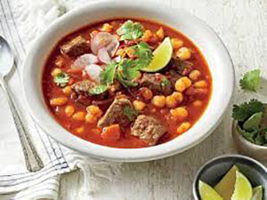 menudo soup in bowl