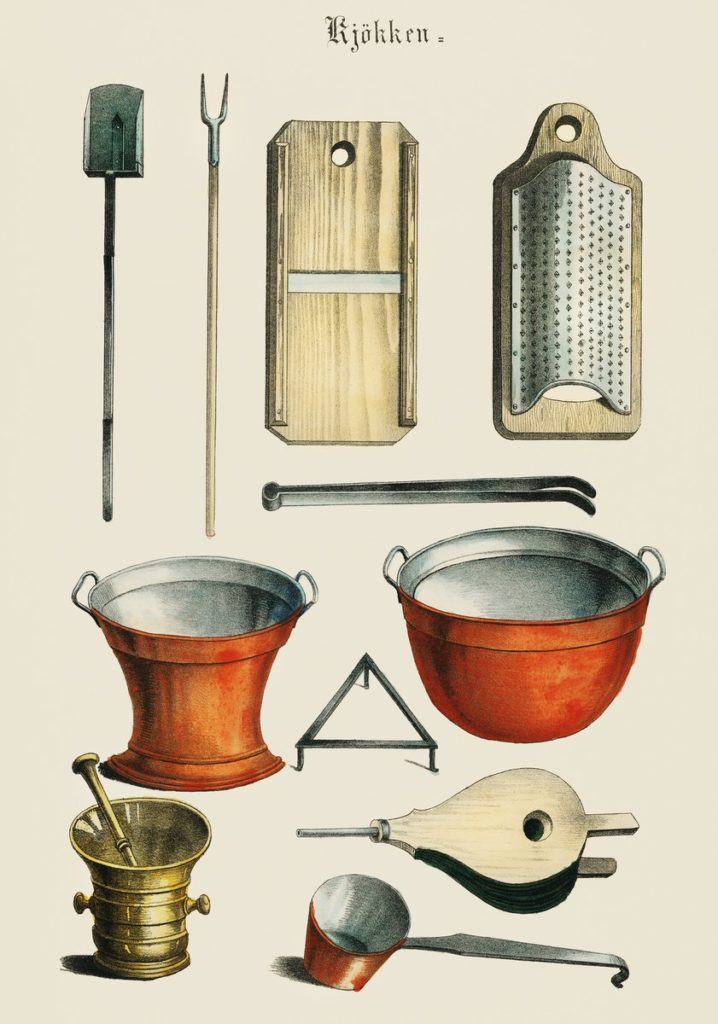 antique kitchenware