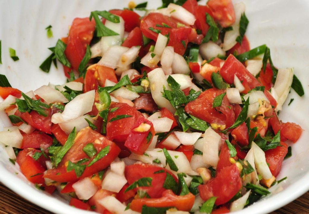 bowl of pico de gallo