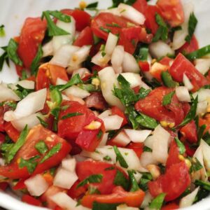 bowl of pico de gallo