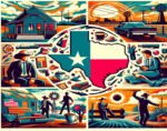 Texas Abstract Art Montage