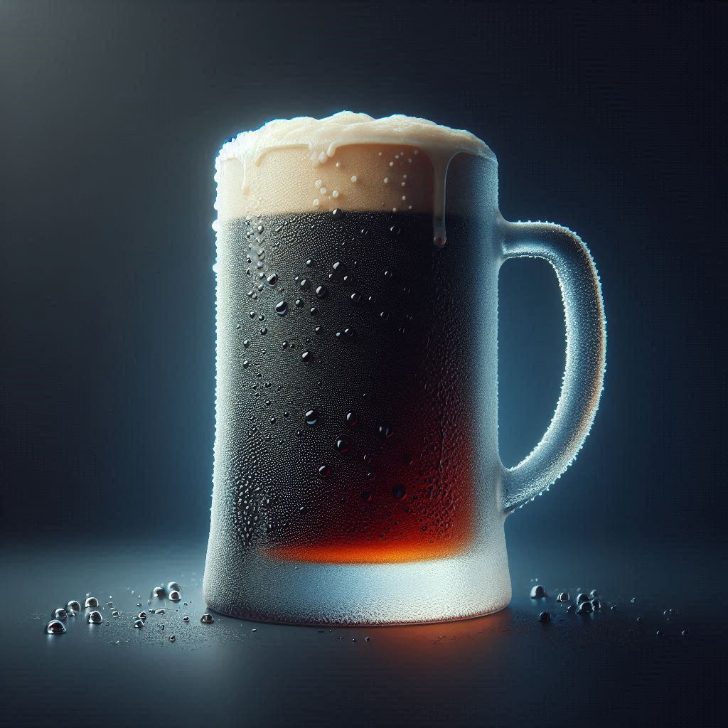 Frosty Mug of Dark Beer