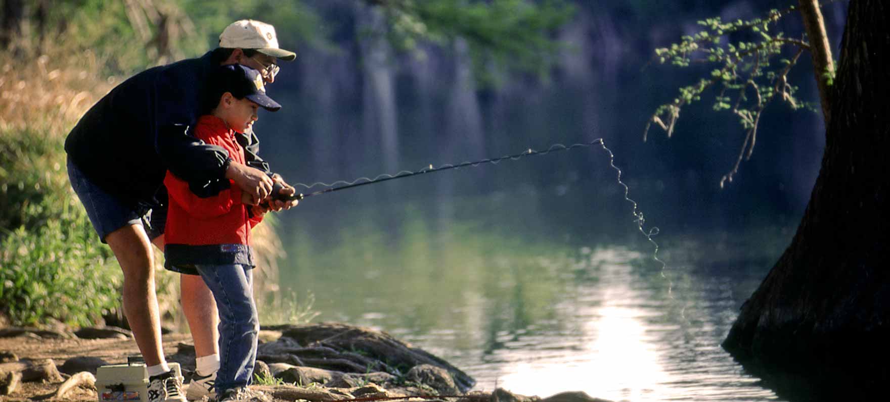 Fishing in Garner State Park