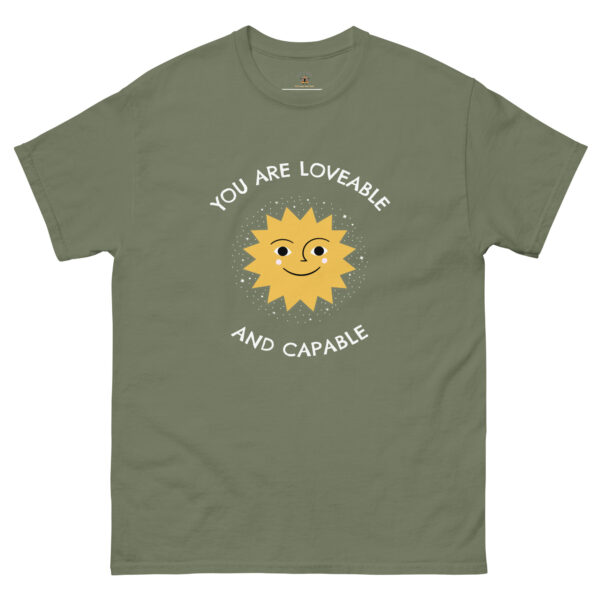 You Are Lovable and Capable positive inspirational gift tee