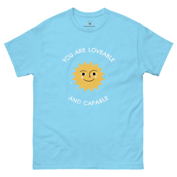 You Are Lovable and Capable positive inspirational gift tee