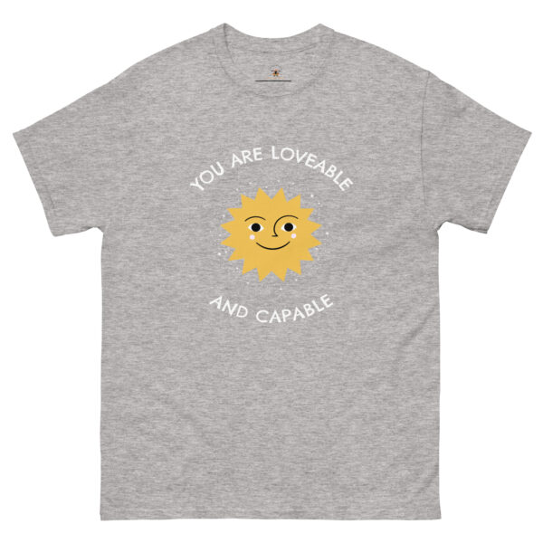 You Are Lovable and Capable positive inspirational gift tee