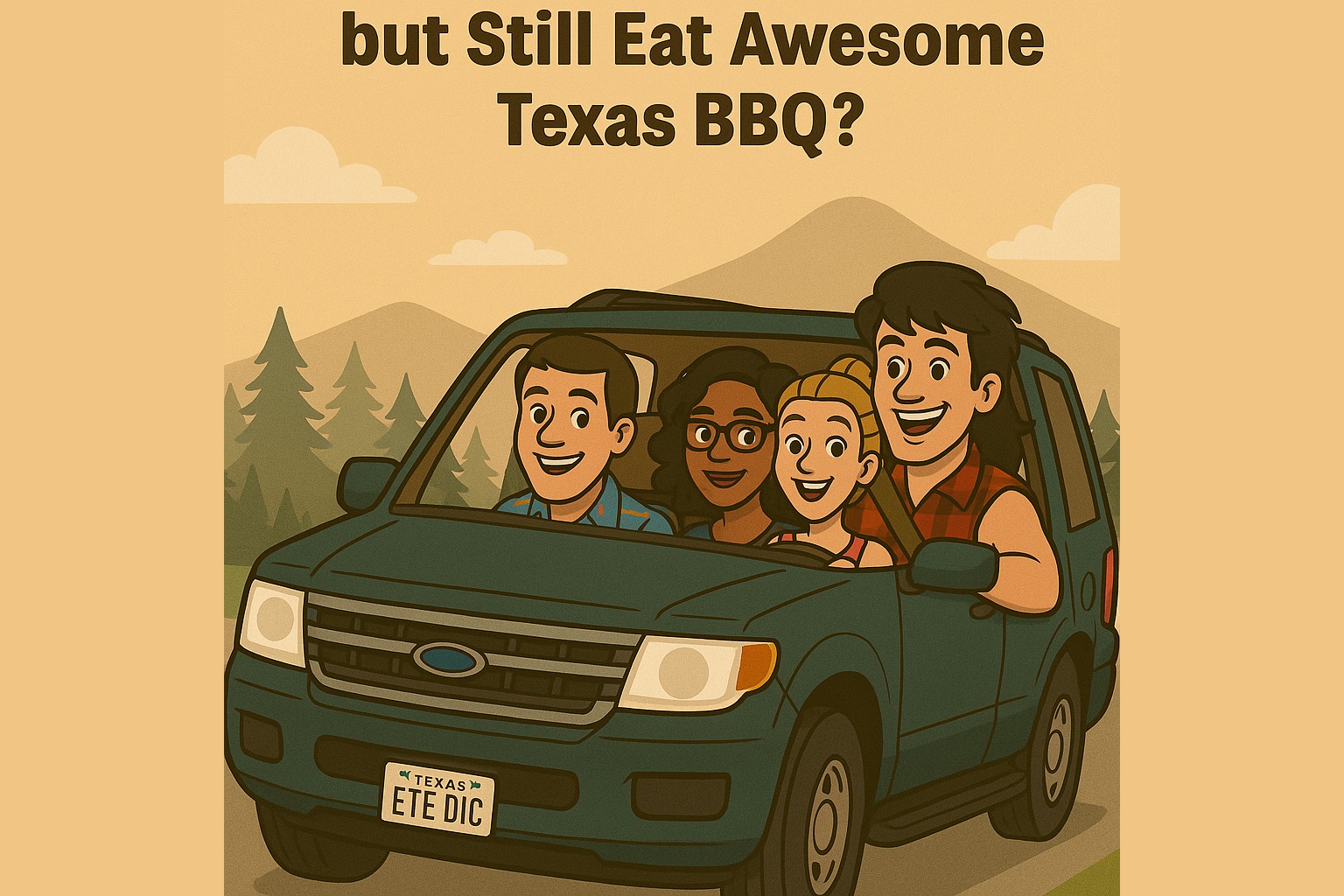 The gang drives to Cloudcroft, NM in Hambone and Hillarys' Ford Expedition.